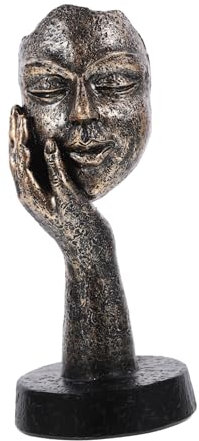 MUSISALY Statue Abstrakte Figur Skulptur Tischplatte Decor Heimdekor Arbeitszimmer