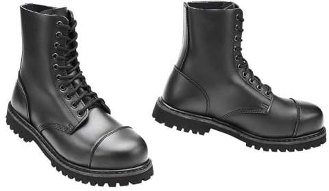 Brandit Vegantom 10 Eyelet Boots, Color: black, Size: UK8/EU42