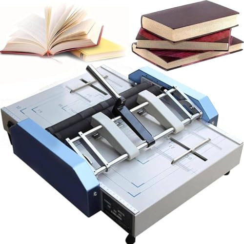 YQDDO Máquina de encuadernación automática de Superficie Plana, Grapadora de folletos A3, Carpeta, máquina de Plegado, Grapadora eléctrica for Libros de Papel(220V)