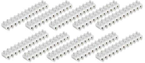 CABLEPELADO - Regleta de Conexión de Cables Eléctricos | Pack 10 Unidades Clema para Empalme de Cables | Ficha de Conexión Transparente | Sección 10 mm² | Intensidad 10A