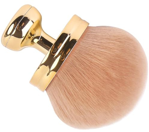Hebterrka Extra stor Body Makeup Pinsel för Ben Makeup & Bronzer - Solskyddsmedel Applikator - 3 tum bred oval foundation Pinsel inklusive Dragsko Väska - Guld (En storlek)