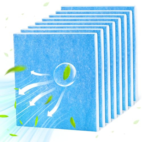 8 Stück Ersatzfilter für Limodor Lüfter, 24 x 24 cm Filtermatte, Filtervlies Lüftung Filterklasse G4 Lüftungsanlage Alle Typen Compact, Filter Lüftungsanlage für Badezimmer