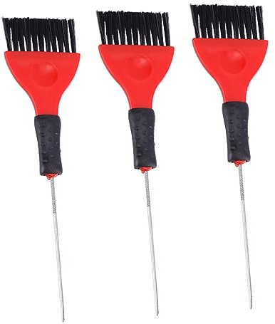 SHERCHPRY 3 Stück Teiliges Set Haartönungs Kamm aus mit Schwanznadel Professionelles Styling Werkzeug für Haarfärbung und Strähnchenanwendung für Salon und Zuhause