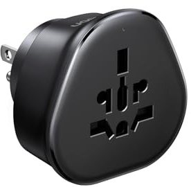UGREEN US Plug Travel Adapter, EU/UK/AU/JP/CN/NZ/PH to US (Type B), International to US Pin Converter, Power Outlet Charger, 200+ Countries Compatibility, 1 Pack