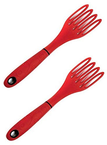 Norpro Grip EZ Fiskie Red Santoprene Combination Fork and Whisk (2 Pack)