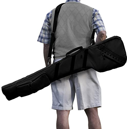 BIG TEETH Golf Carry Bag Lightweight Travel Bag Case Golf Club Sunday Bag Waterproof Multi Colors (Black)