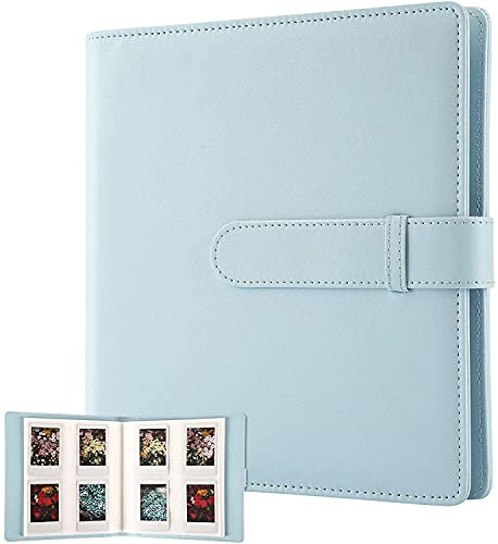 256 Pockets Photo Album for Fujifilm Instax Mini LiPlay 11 12 90 70 50S 26 25 9 8+ 8 7S Camera/Mini Link SP-1 Printer, Compatible with Polaroid Snap PIC-300 Mint Zip Instant Camera Printer (Blue)