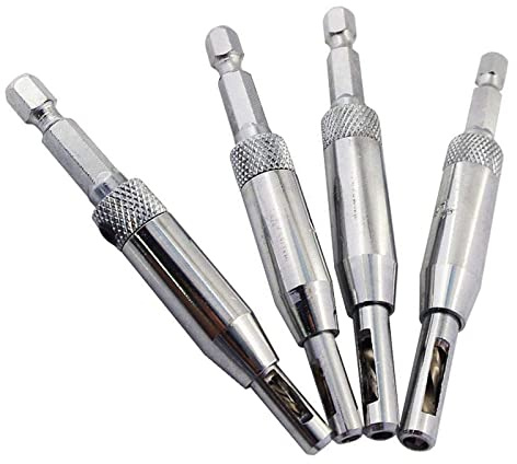 4Pcs HSS Door Window Cabinet Self Centering Hinge Drill Bits Set Center Hinge Drill Bit Mill Tool for Opening Hole-2mm 2.8mm 3.5mm 4.5mm