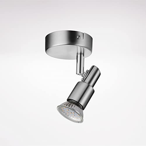 IMPTS LED Deckenleuchte Deckenstrahler 1 flammig I Wohnzimmerlampe I Deckenlampe I Wandlampe I Deckenspot I 1er Spotleuchte I Inkl. 3W GU10