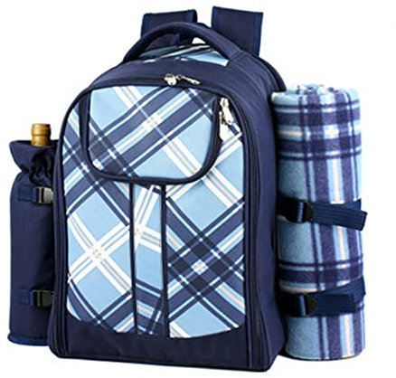 Picknick-Rucksack, tragbare Outdoor-Kapazität mit großer Kapazität Mobile Heat Preservation Bag für Camping Grill Family Outdoor-Aktivitäten-Blue