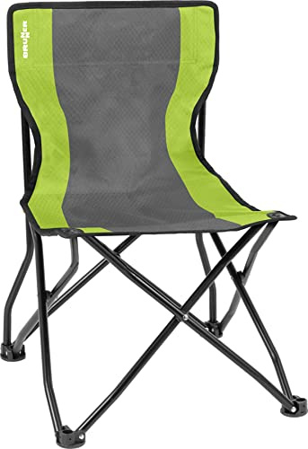 Brunner 0404035N.C70 Sedia Pieghevole da Campeggio con Telaio di Sicurezza Antiribaltamento, Grigio/Verde