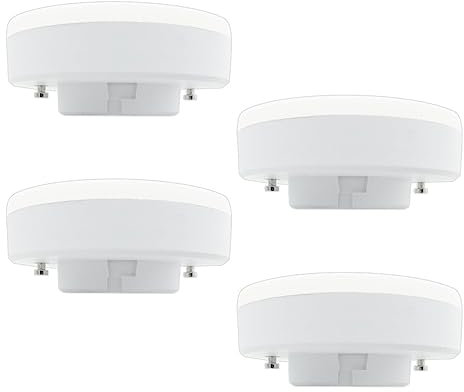 Shop SoftAir® Set mit 4 Lampen, Strahler GX53, 10 W A 12 W, LED, Naturweiß, warmweiß, kalt, von 835 bis 1100 Lumen, 120 Grad, 230 V, auch dimmbar (10 W, 1030 lm, warm 3000 K)