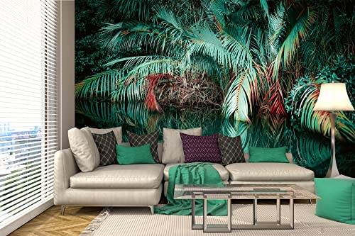 Vlies Fototapete FANTASY-DSCHUNGEL 375 x 250 cm (inkl. Kleister) - Vlies Tapete, Wandtapete, Wandbilder - Tapete für Wohnzimmer Schlafzimmer, Büro, Küche - Montagefertig