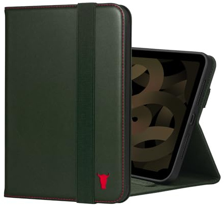 TORRO Hülle Kompatibel mit iPad mini 7/6 – iPad mini 7. A17 Pro / 6. Gen (2024/2021) Hülle aus echtem Leder mit Standfunktion, Apple Pencil Konnektivität und Wake Sleep Funktion (Grun)