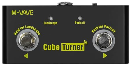 Wiederaufladbarer kabelloser Seitenwender Pedal Notenblattwender unterstützt Looper für M-VAVE