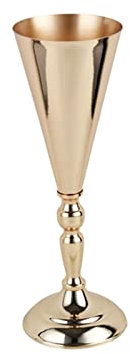 Blumenvase, 2 Stück, goldfarben, Blumenvase, Blumenstrauß, Trockenblumen, Halter, Weihnachten, Hochzeit, Party, Tischdekoration, Blumendekoration, Heimhandwerk, dekorative Vasen (Größe: groß)