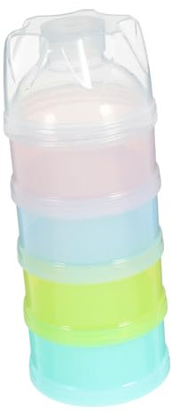 Beatifufu Milchpulverspender Für Tragbarer Auslaufsicherer Fütterungsbehälter Für Unterwegs Stapelbare Snack Und Nahrungsmittelaufbewahrung Farbe Zufällig