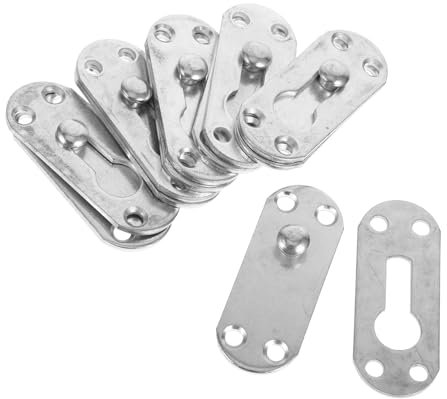 iplusmile 6sets Heavy Duty Bed Frame Bracket Kit for Mounting Rail Easy Installation