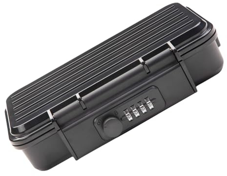 Montesy Upgrades - Caja de seguridad de combinación de 4 dígitos, impermeable, no robo, fácil de llevar, para viajes, gimnasio, hotel D