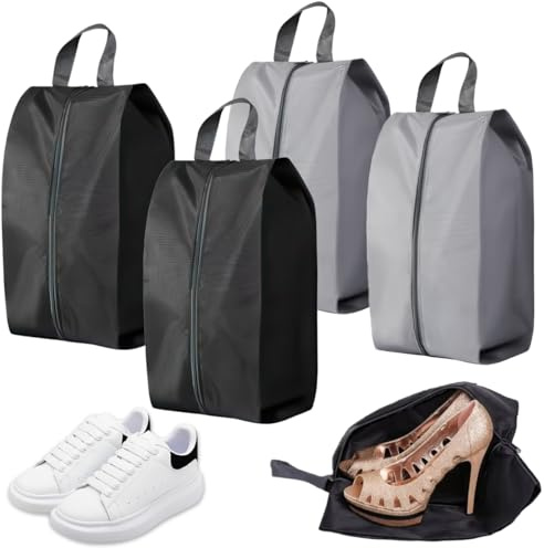 4 stycken skopåsar resa, Porta Scarpe da Viaggio, 39 cm Sacchetti per scarpe da viaggio Impermeabili antipolvere, Borsa Sacchetto Portascarpe, per Donne e Uomini, USA domestico e in viaggio