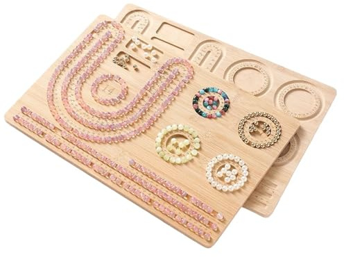 BFLCWSTD Pärlbräda pärlbräda, perfekt verktyg för smyckestillverkning och pärlarbeten, armband, halsband, designmattor, brickor (Color8)