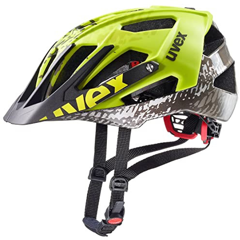 uvex Quatro - sicherer MTB-Helm für Damen und Herren - individuelle Größenanpassung - waschbare Innenausstattung - Dirt neon Yellow - 52-57 cm