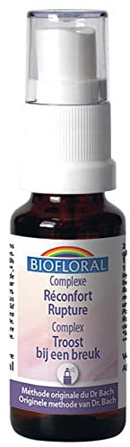 Biofloral Fleurs de Bach Complexe Réconfort Rupture C21 Bio 20 ml