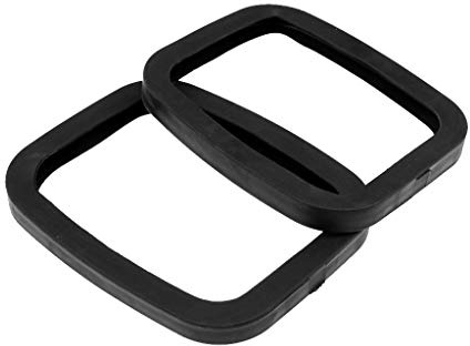 1 Paar kratzfeste schwarze Gummi-Roller Road Drift Inline Skates Plate Kantenschutz Zubehör 17 x 14,2 x 1,6 cm