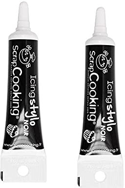 2 stylos de glaçage noirs