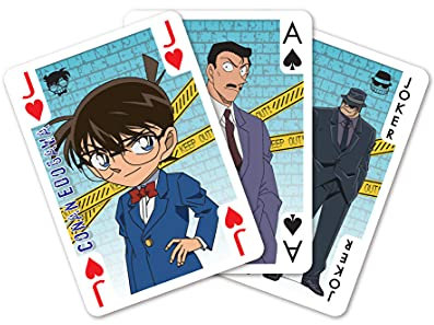 SAKAMI - Detektiv Conan – Case Closed – 52 carte da gioco Poker Gioco di carte da gioco – Originale e con licenza