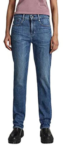 G-Star Para Mujer Noxer Straight Jeans, Azul (faded capri D17192-B767-D346), 24W / 30L