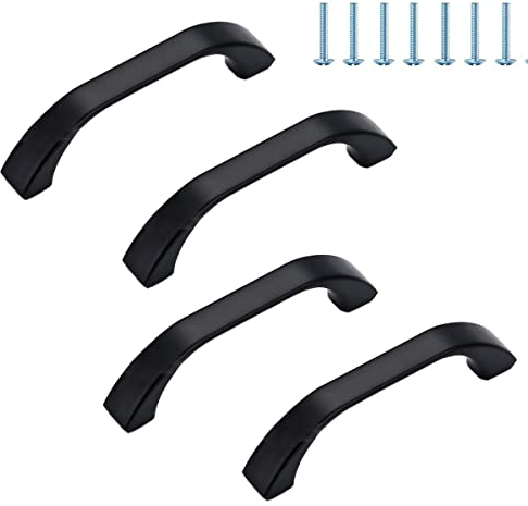 BOOLSFMAM 4 Stück Küchengriffe Stangengriff Möbelgriffe Schrankgriffe Schubladengriffe Küchengriff Griffe für Küchenschränke Schublade