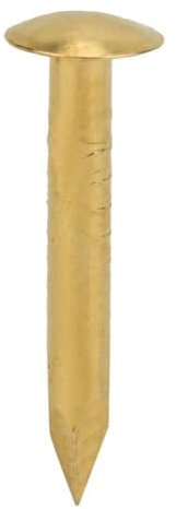 KOSDFOGE 100 Pezzi di Chiodi a Testa Tonda, Chiodi Vintage in Ottone Color Bronzo, Accessori per L'installazione di Dispositivi di Fissaggio Artigianali Fai-da-Te(10mm)