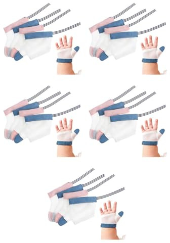 ibasenice 10 Pares De Guantes Para Morder Anillos Pulgares Protectores De Guantes Antiarañazos Guantes Para Dejar De Chupar Tapón Para Guantes Para Niños Herramientas Para Niños