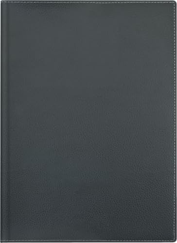BRUNNEN Buchkalender Modell 796 (2025), 2 Seiten = 1 Woche, A5, 128 Seiten, Kalenderhülle Kunstleder, schwarz