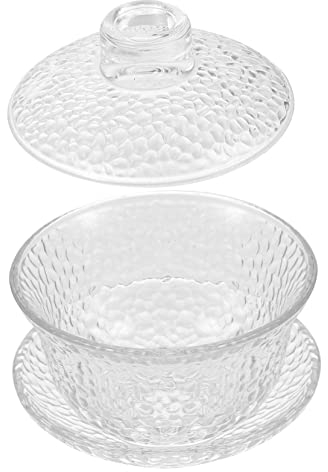 TOPBATHY 1 Set Vogelnestschale Traditionelle Teeschale Praktische Teeschale Klassische Klare Teetasse Chinesische Klassische e Teetassen Mit Deckel Klare