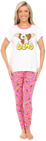 Gremlins Womens Ladies Gizmo Long Pyjama Set (18-20) Pink