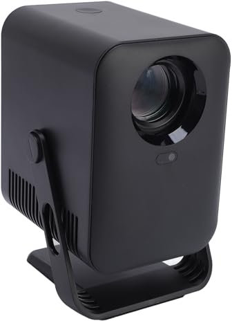 Mini Projecteur avec WiFi 6 et Bluetooth, Prise en Charge 4K 1080P Projecteur Portable Rotatif à 270°, Projecteur de Film LED à Courte Focale intégré Android 13.0 pour Ordinateur