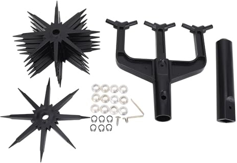 Garden Rotary Cultivator ABS Plastic Hand Soil Scarifier Manual Tiller Tool for Gardening Landscaping Designers Homeowners