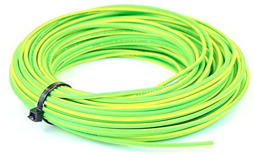 Ali's DIY 1.5 mm Single Core Conduit Cable 6491X Yellow/Green Supplementary Earth - 5 metre Cut Length