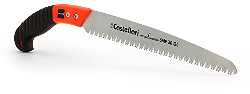 sega seghetto segaccio castellari per pota potatura con lama da 30 cm modello sme 30 gl completa di fodero