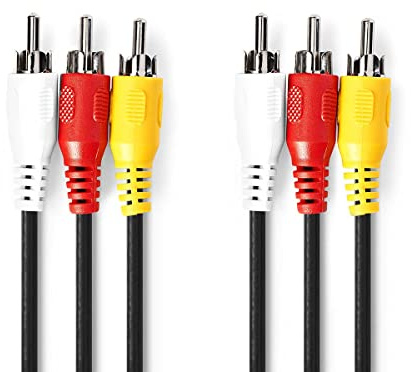 Nedis Câble vidéo Composite 3 x RCA mâle - 3 x RCA mâle