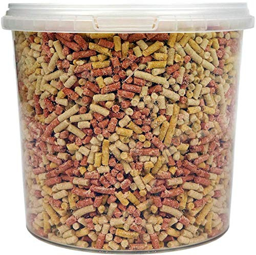 SQUAWK Mixed Suet Pellets | Garden Wild Bird Food Mix | Balanced and Healthy Feed Mixture | Nutritious Insect, Berry & Mealworm Pellet | Contains Essential High Energy Vitamins and Minerals (1L Tub)