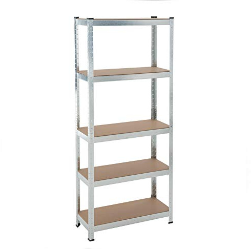 ESTEXO Steckregal Lagerregal 21 Modelle wählbar Schwerlastregal Regal Kellerregal Werkstattregal Werkbank Garagenregal (Verzinkt / 170x75x30cm / 350kg)