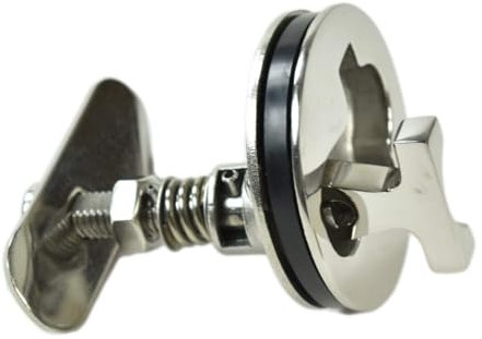 MARINE CITY Flush Cam Latch T-Griff - 316 Edelstahl, rostbeständig, wasserdicht, passend für Loch, für Boot, Luke, Spind, Wohnmobil (8,2 cm)