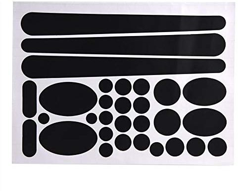 Keenso Stickers, Bike Stickers Decals Bike Frame Protective Stickers Cycling Chainstay Frame Sticker Protector Kit (Black) Cycling Riding