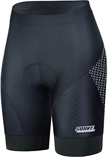 Souke Sports Women's Cycling Shorts 4D Padded Anti-Slip for Road Bike