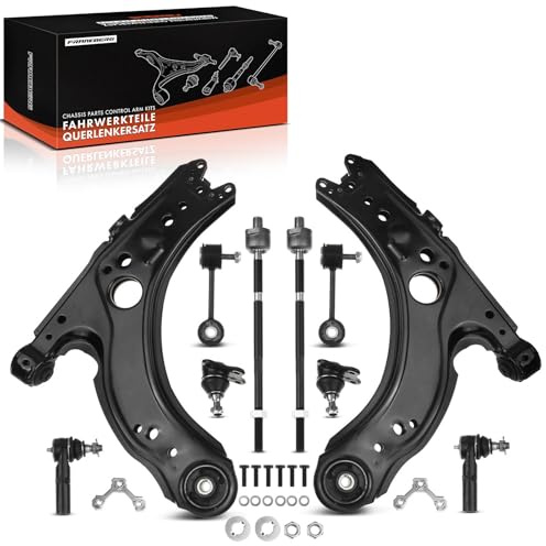 Frankberg 10x Querlenker Spurstangenkopf Traggelenk Koppelstange Vorne Kompatibel mit Golf IV 1J1 1.4L-2.8L 1997-2005 A3 8L1 1.6L 1.8L 1.9L 1996-2003 Replace# 1J0407365