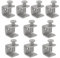MIVIDE 10PCS Small C Clamps for Woodwork 21MM, Stainless Steel Welding Clamps, Metal Woodworking C-clamps for DIY Woodworking, Welding, Cabinetry