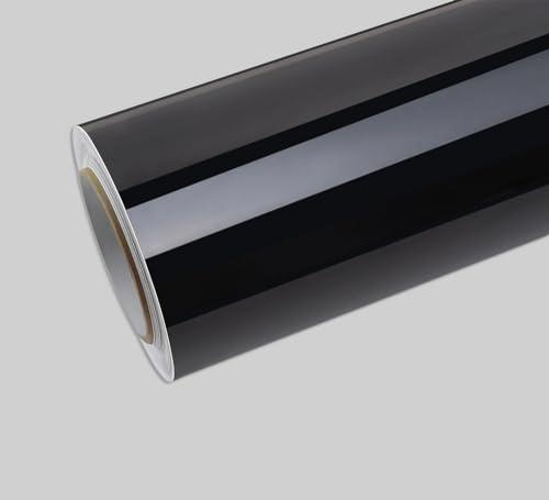 Gloss Black Car Vinyl Wrap Air Bubble Free 1 Meter x 0.76 Meter